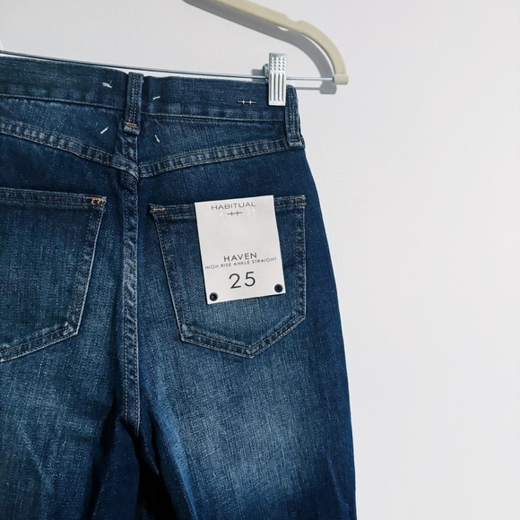 Habitual - Haven Dark Wash High Rise Ankle Straight Jeans - Picture 5 of 5